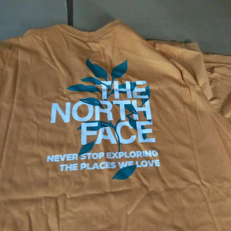 THE NORTH FACE ORANGE CREW T-SHIRT - L/G