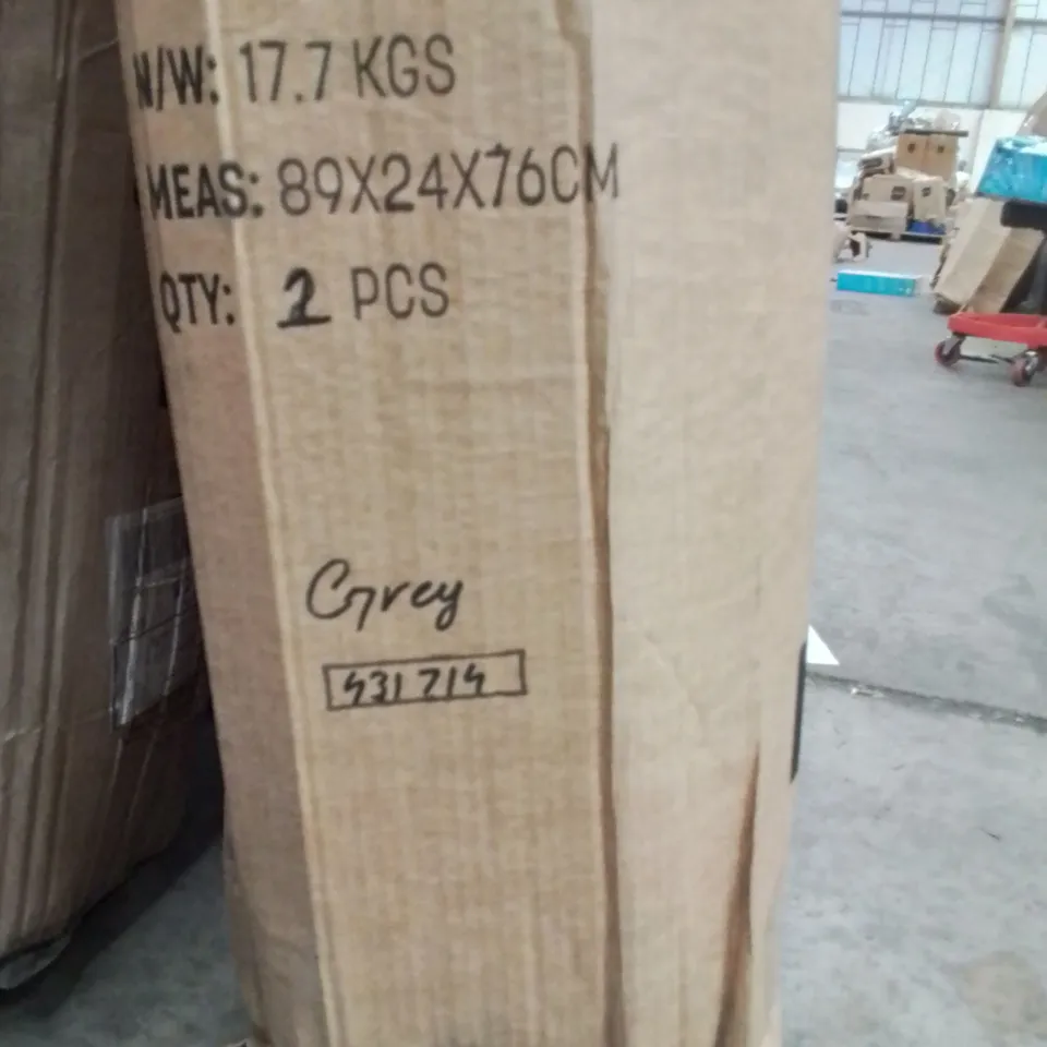 BOXED PACK OF 2 GRAVITY CHAIR GREY