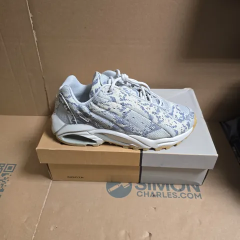 NIKE NOCTA HOT STEP AIR TERRA SNEAKERS – GREY/WHITE CAMOUFLAGE UK 8.5