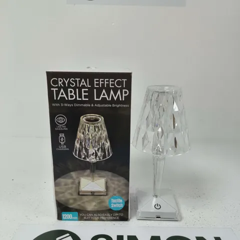 CRYSTAL EFFECT TABLE LAMP – USB RECHARGEABLE
