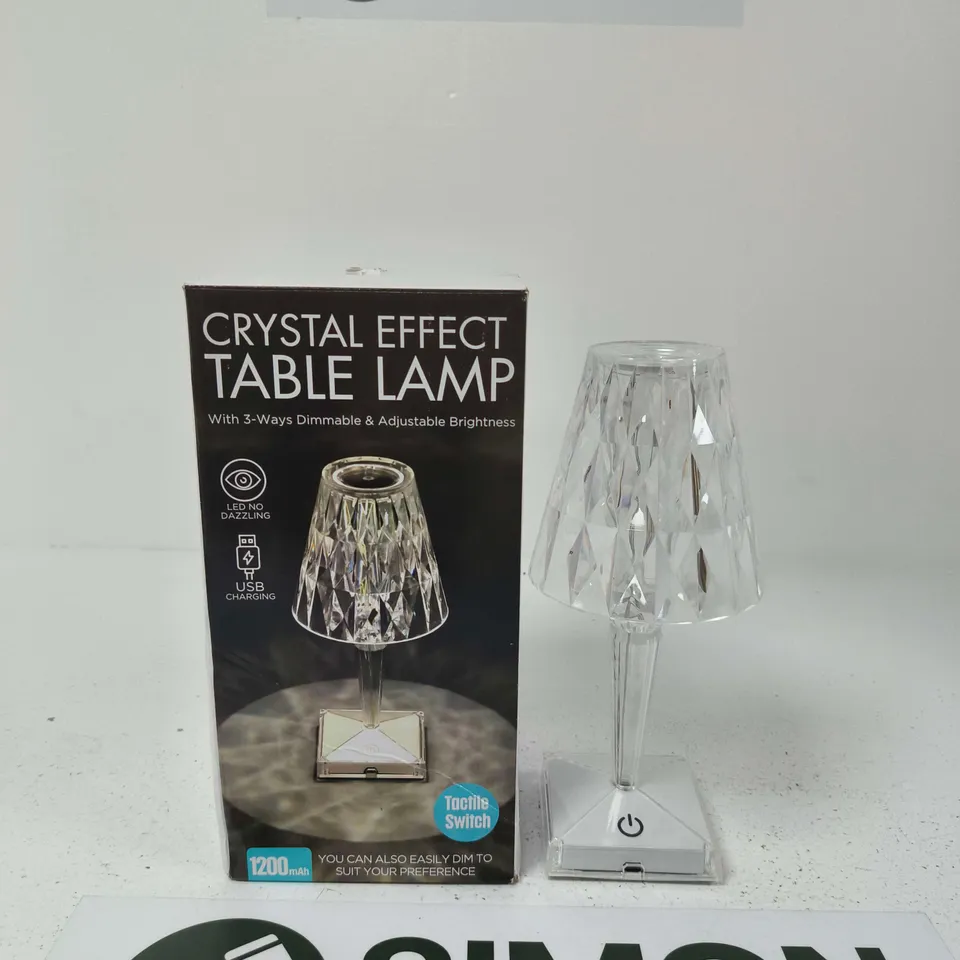 CRYSTAL EFFECT TABLE LAMP – USB RECHARGEABLE