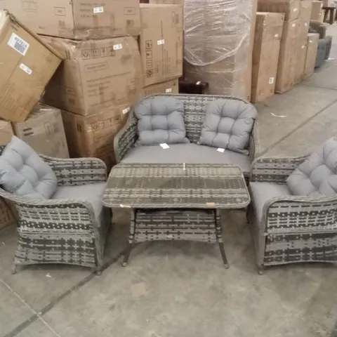 OUTSUNNY 4-PERSON OUTDOOR PATIO SET