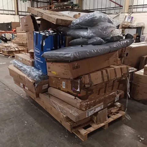 PALLET OF ASSORTED INCOMPLETE FURNITURE PARTS AND PIECES