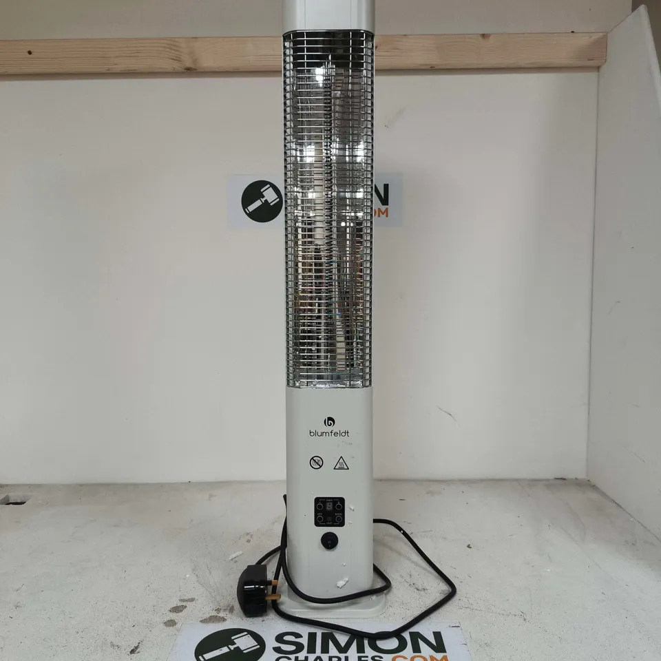 BLUMFELDT REMOTE CONTROL PORTABLE PATIO HEATER - COLLECTION ONLY