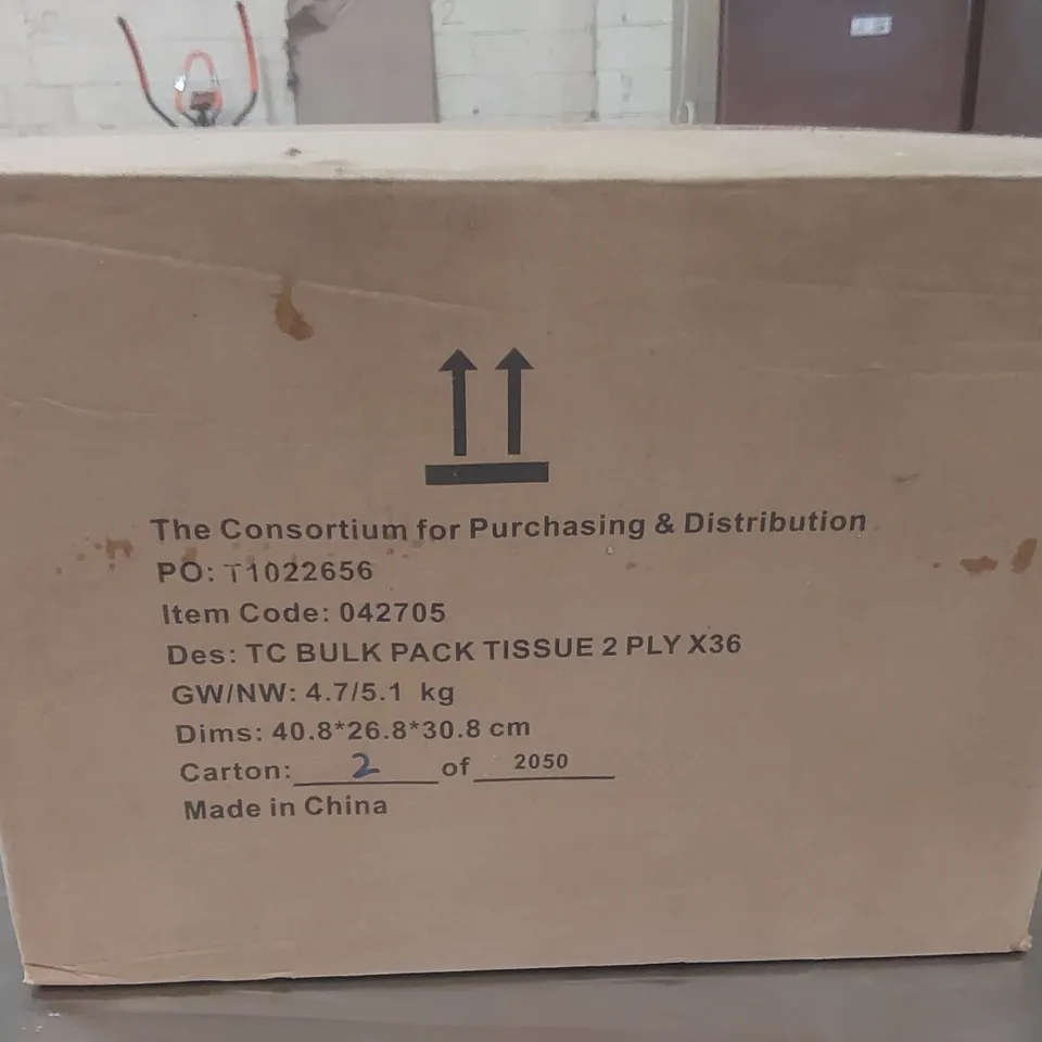 BOXED 36x BULK PACK 2 PLY TISSUE PACKS