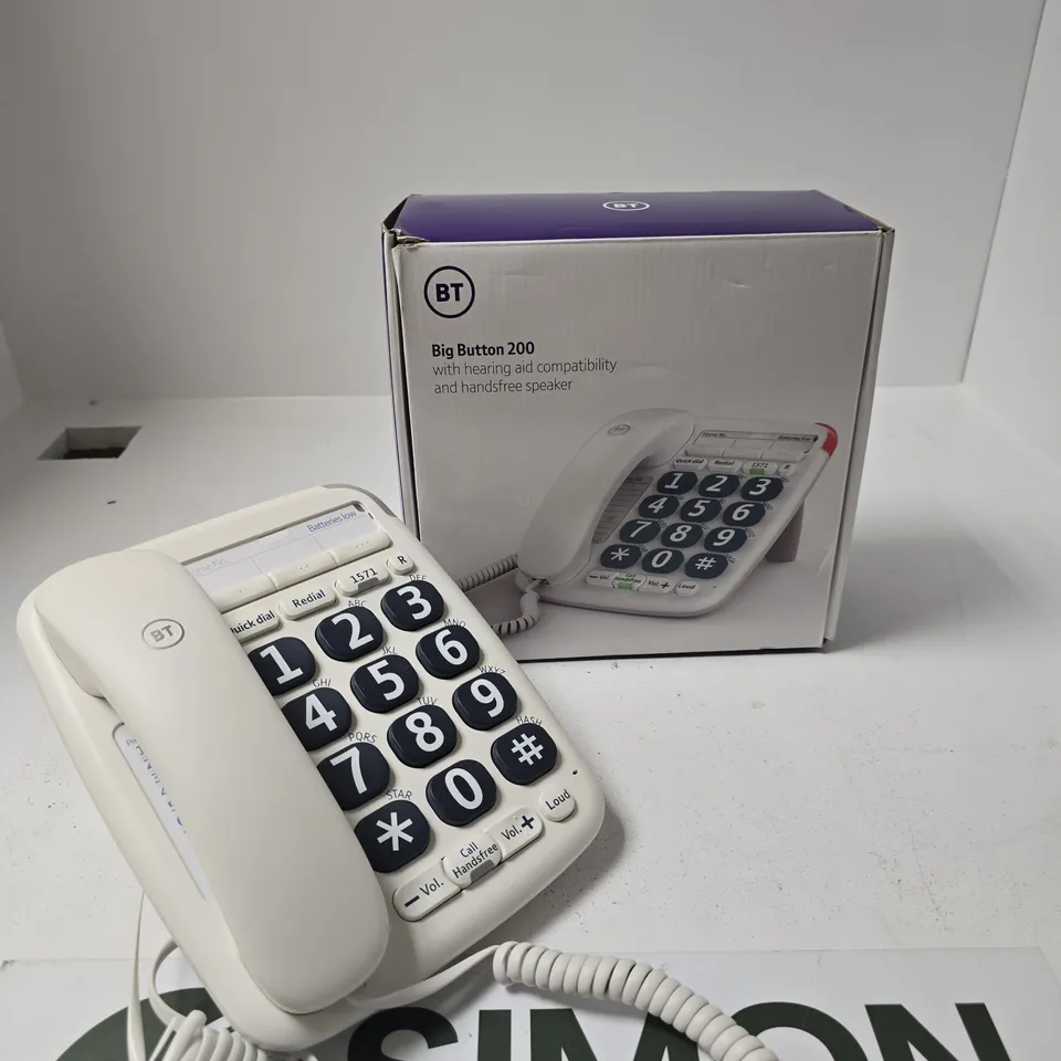 BT BIG BUTTON 200 LANDLINE TELEPHONE 