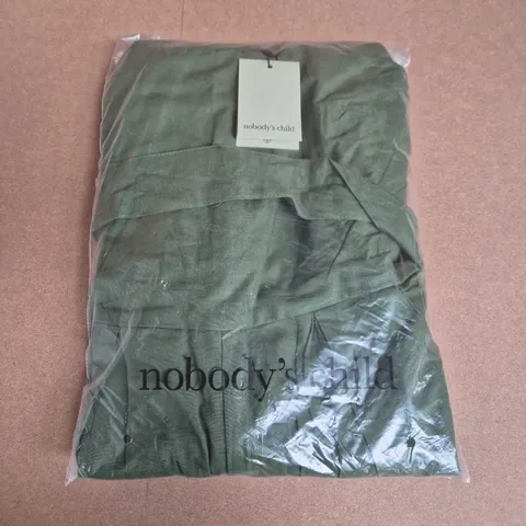 BAGGED NOBODYS CHILD BESSIE JUMPSUIT IN GREEN - UK 8