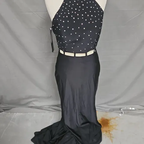 STUDIO I7 EMBELLISHED CUTOUT DRESS IN BLACK SIZE 6