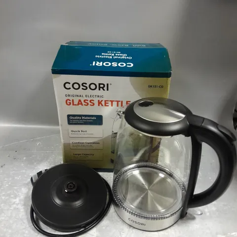 BOXED COSORI ORIGINAL ELECTRIC GLASS KETTLE - COLLECTION ONLY