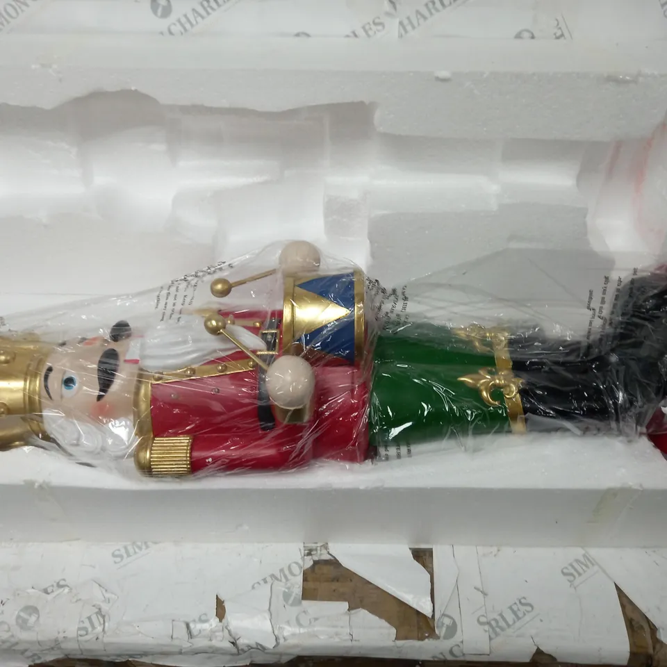 SANTA'S EXPRESS LARGE INDOOR/OUTDOOR PRE-LIT NUTCRACKER