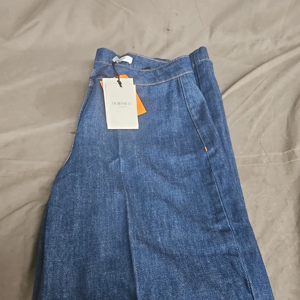 LK BENNETT PETITE DENIM JEANS – BLUE INDIGO, UK 10