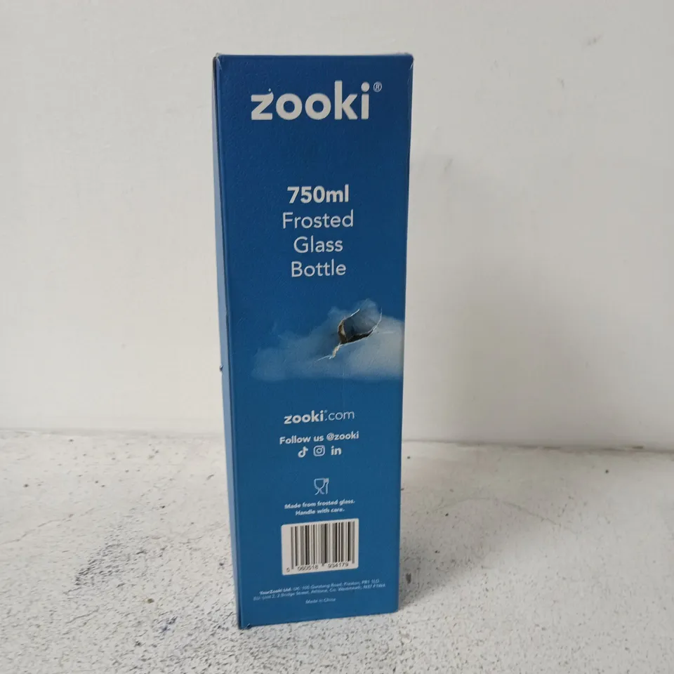 ZOOKI 750ML FROSTED GLASS BOTTLE