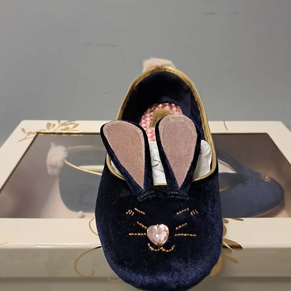 BOXED TED BAKER SLIP ON BUNNY SHOES - UK 6 