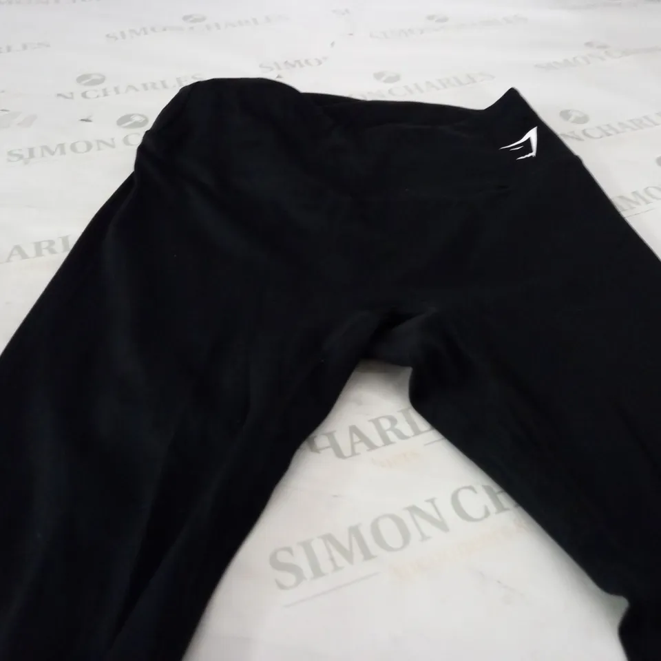 GYMSHARK TRAINING FULL LENGTH BOTTOMS IN BLACK - MEDIUM