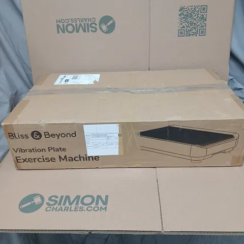 BLISS AND BEYOND VIBRATION PLATE EXERCISE MACHINE BOXED