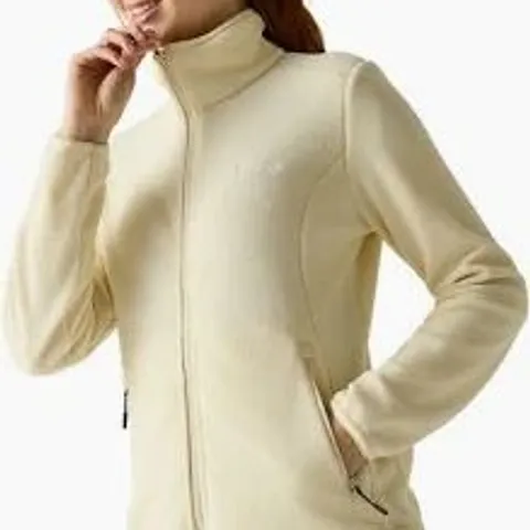 BRAND NEW REGATTA LADIES FLOREO IV FULL ZIP FLEECE IN POLAR BEAR - UK SIZE 26