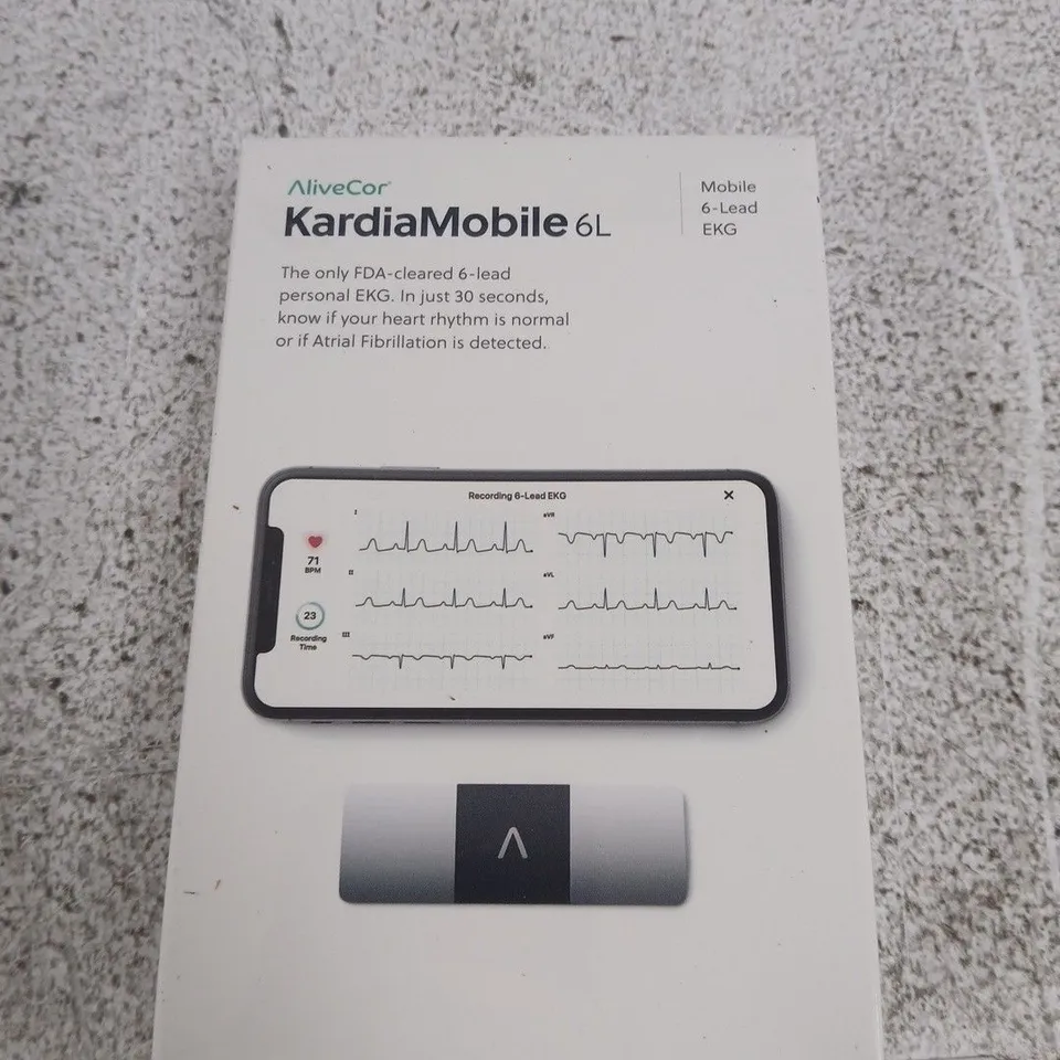 ALIVECOR KARDIAMOBILE 6L PERSONAL ECG (EKG) – BOXED