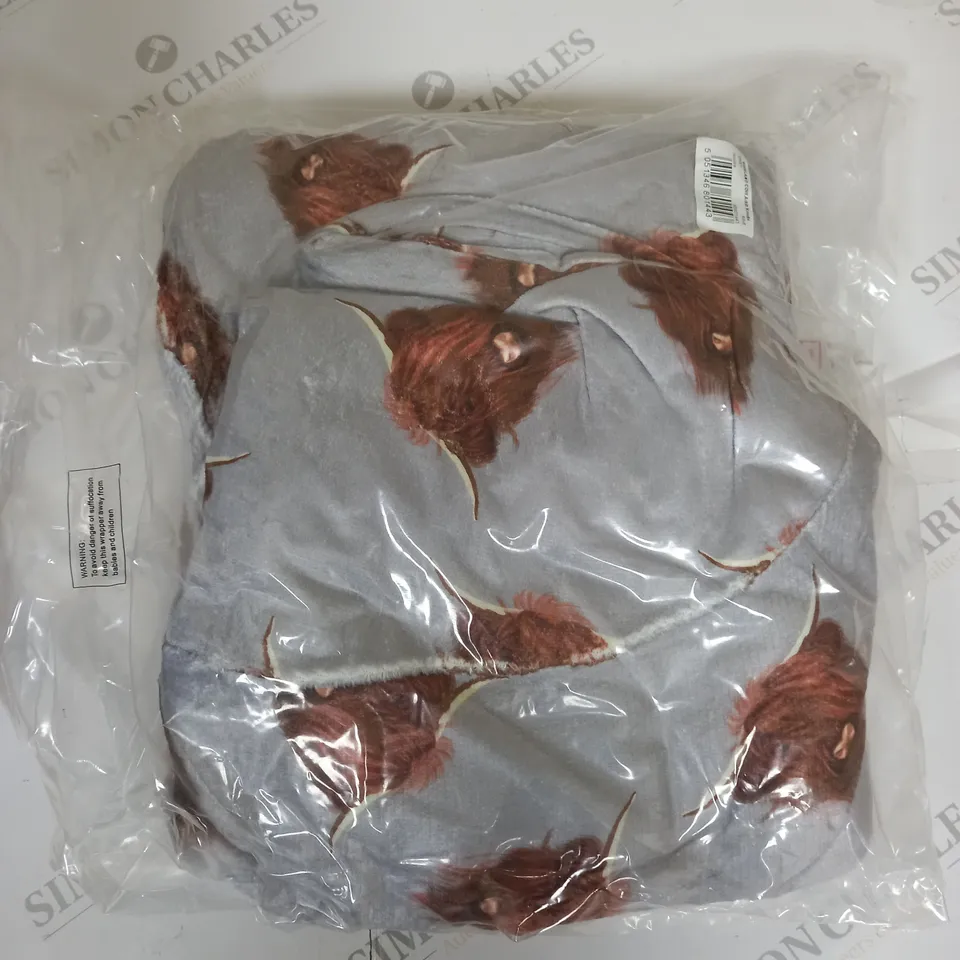 HIGHLAND COW ADULT HOODIE SIZE UNSPECIFIED