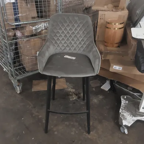 DESIGNER VELVET BAR STOOL