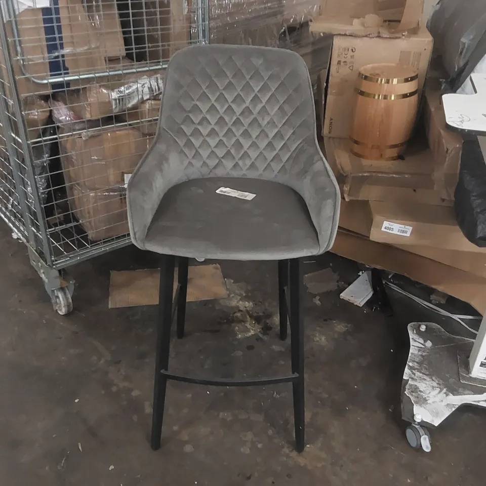 DESIGNER VELVET BAR STOOL