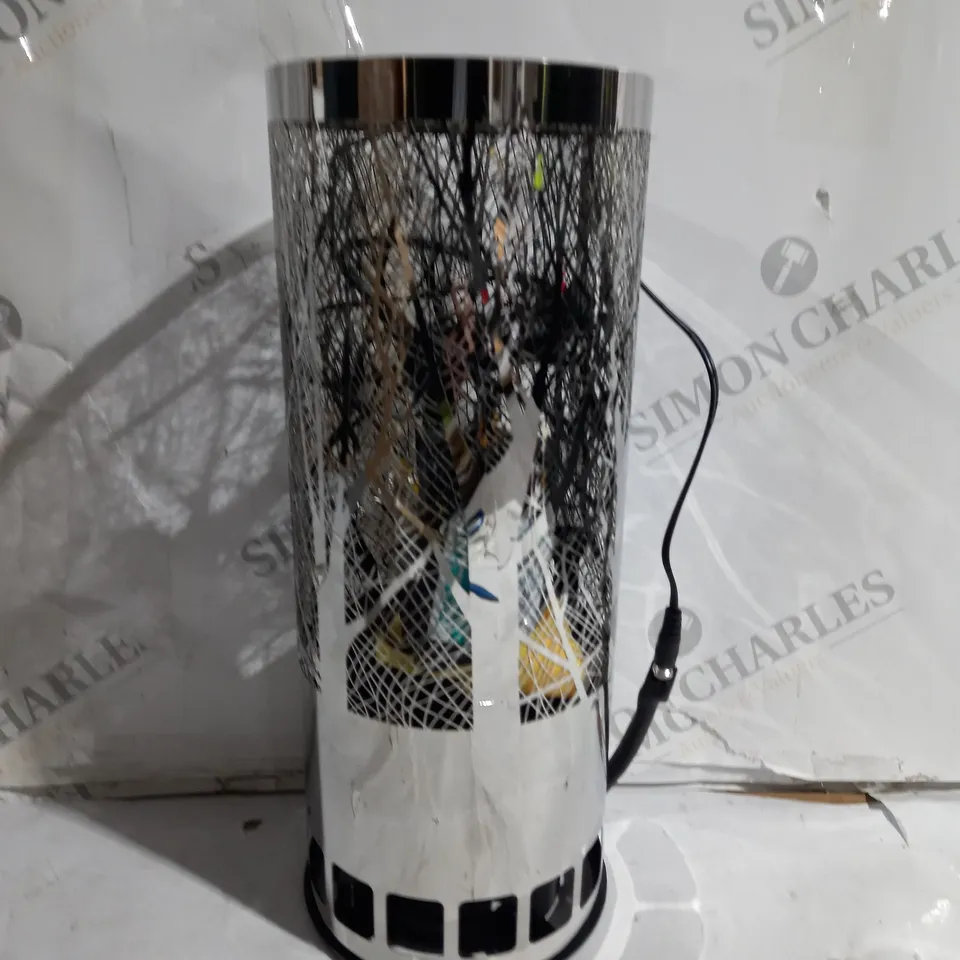 LUXA CHROME BRAZIER FOREST FLAMELIGHT