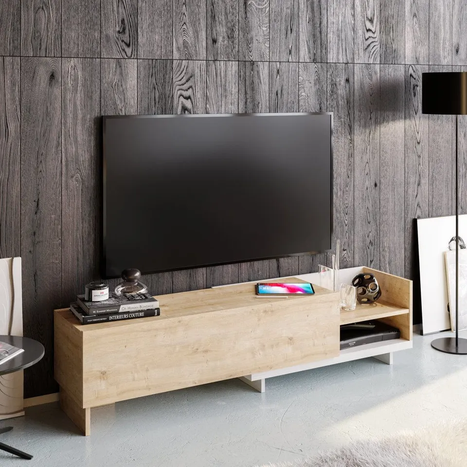 BOXED BHUPINDER TV STAND UPTO 65" WHITE