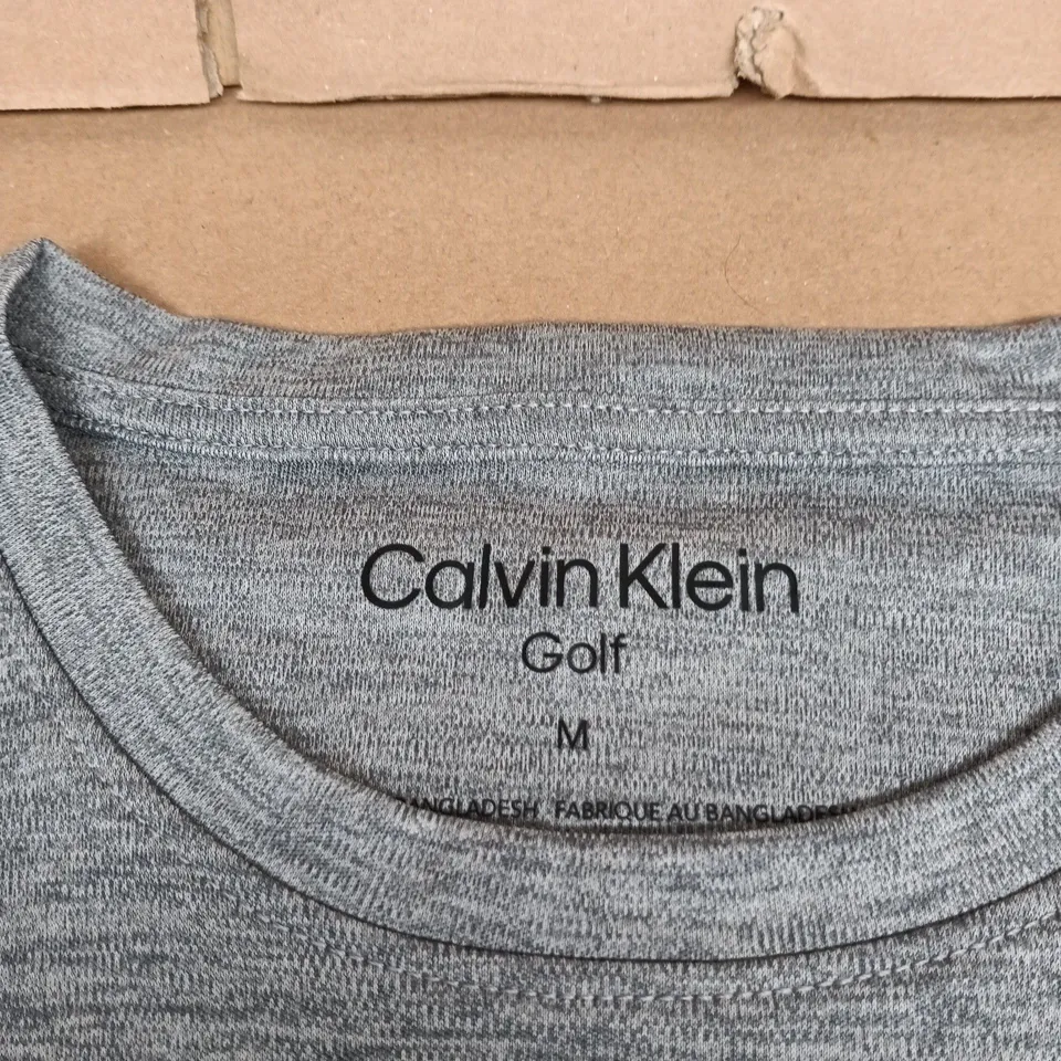 CALVIN KLEIN GOLF GREY T SHIRT MEDIUM