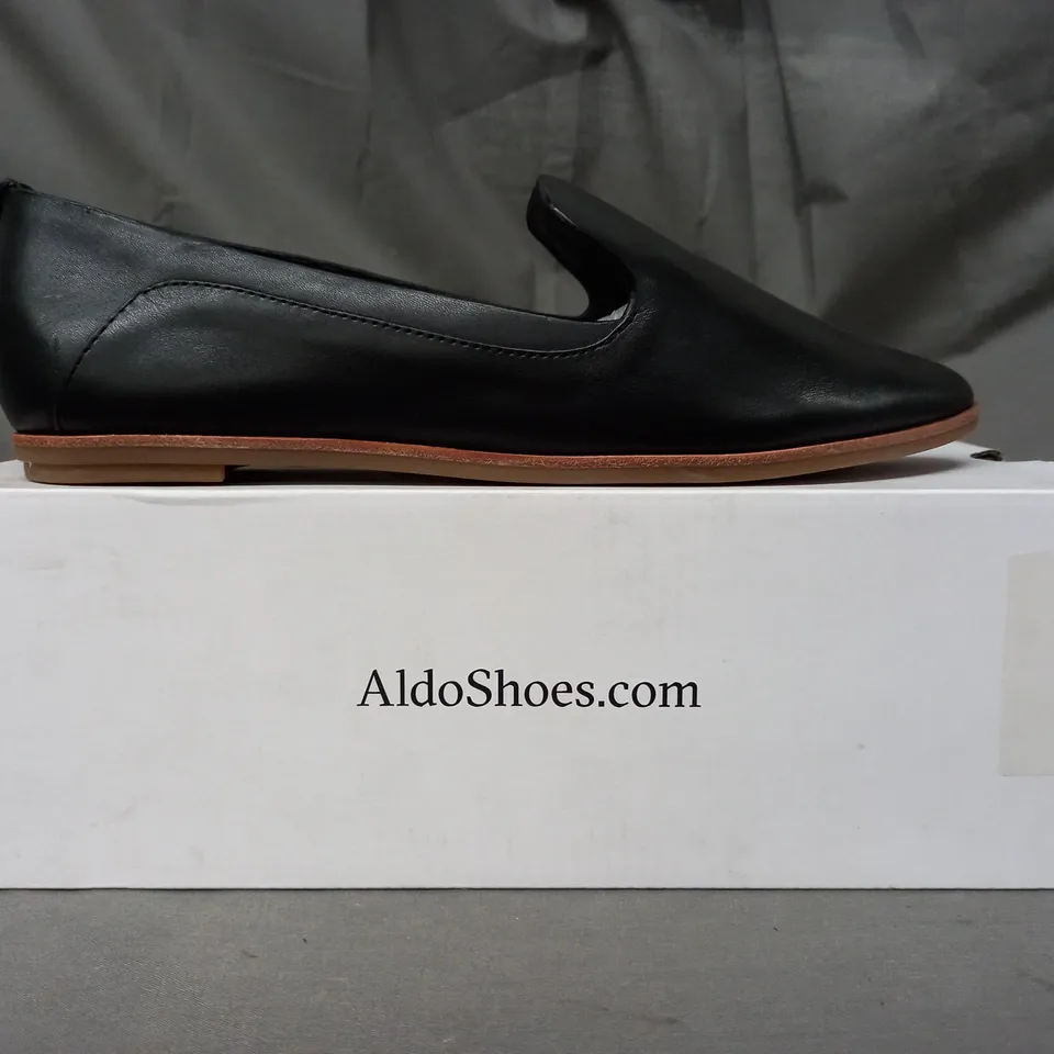 BOXED ALDO SLIP-ON SHOES IN BLACK - ODD SHOES