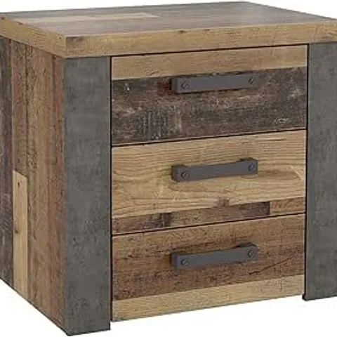 BOXED NELLEKE OLD CHEST OF DRAWERS 156 CM β WOOD VINTAGE/CONCRETE DARK GRAY (1 BOX)