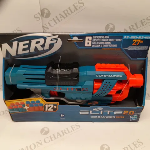 BRAND NEW BOXED NERF ELITE 2.0 COMMANDER RD-6 WITH 6 DART ROTATING DRUM