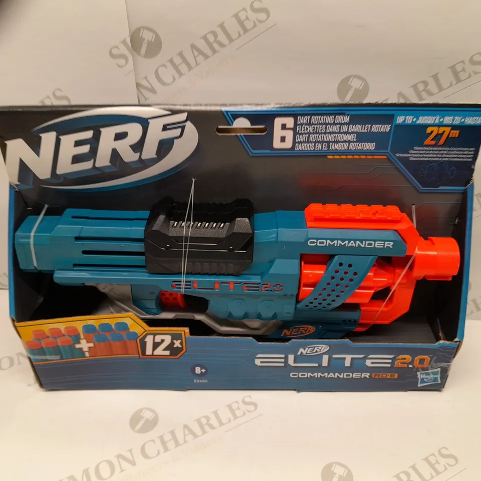 BRAND NEW BOXED NERF ELITE 2.0 COMMANDER RD-6 WITH 6 DART ROTATING DRUM