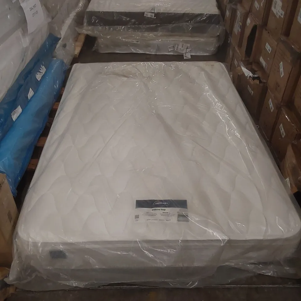 QUALITY BAGGED SILENTNIGHT PILLOW TOP 135CM DOUBLE MATTRESS