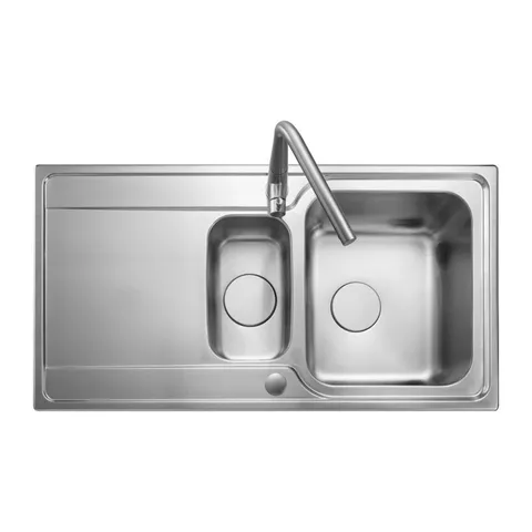 BOXED RANGEMASTER ICONICA 950508 1.5B S/S SINK, STAINLESS STEEL (1 BOX)