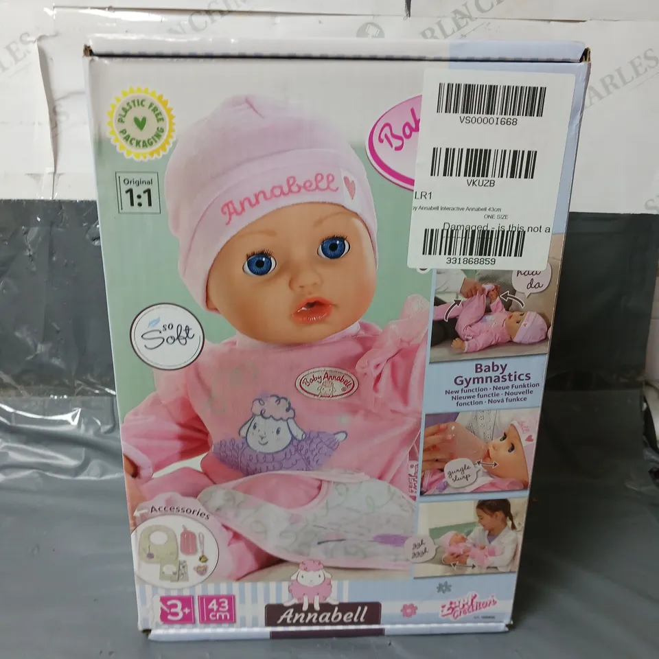 BOXED INTERACTIVE BABY ANNABELL 