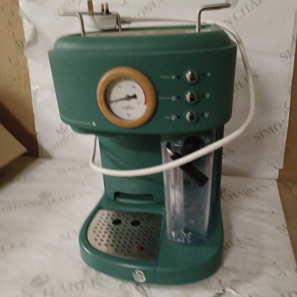 SWAN NORDIC ONE TOUCH ESPRESSO MACHINE - PINE GREEN