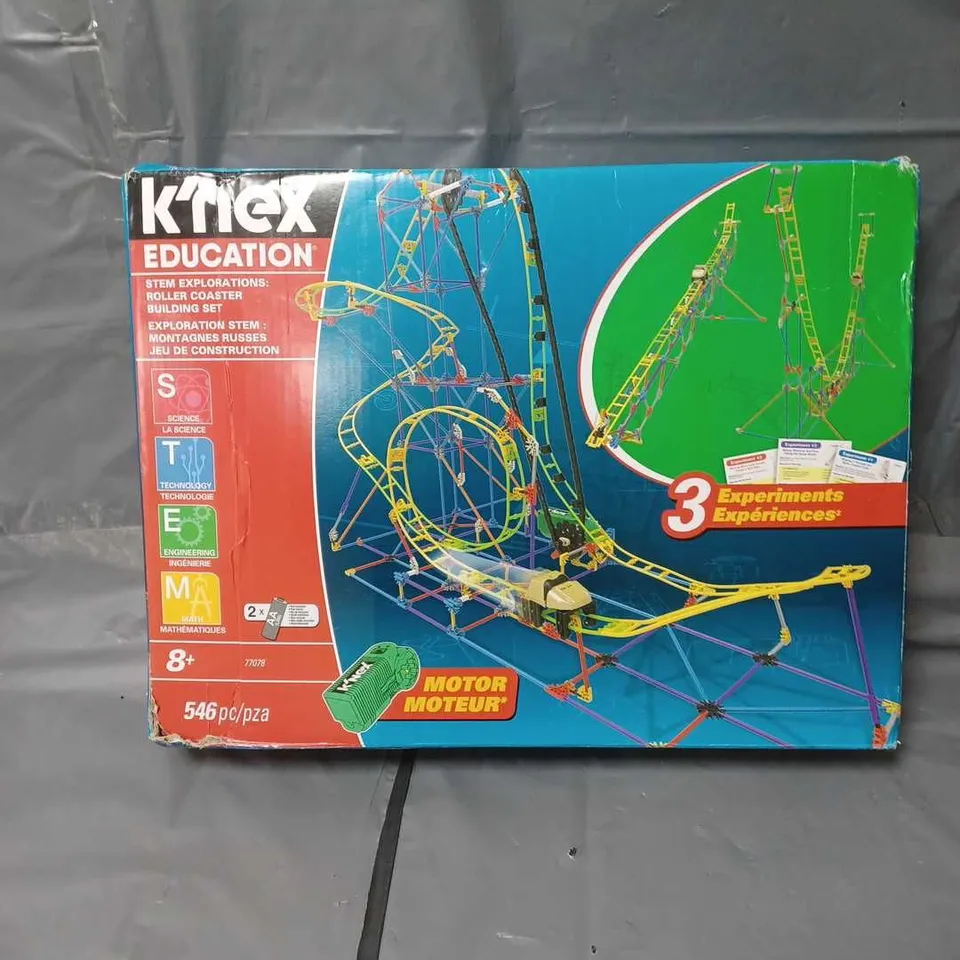 KNEX BUILD & LEARN ROLLER COASTER RRP £39.99