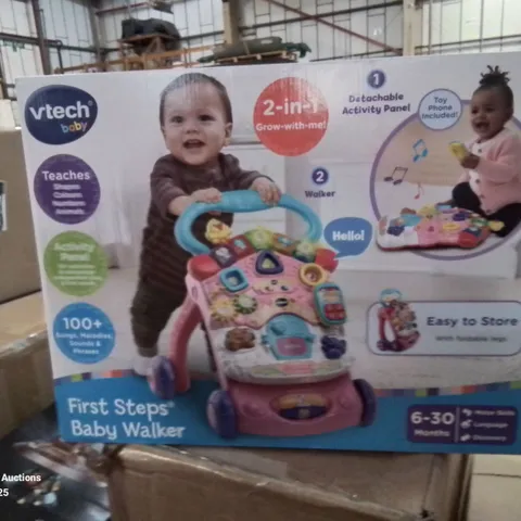 BOXED VTECH 2-IN-1 PINK BABY WALKER