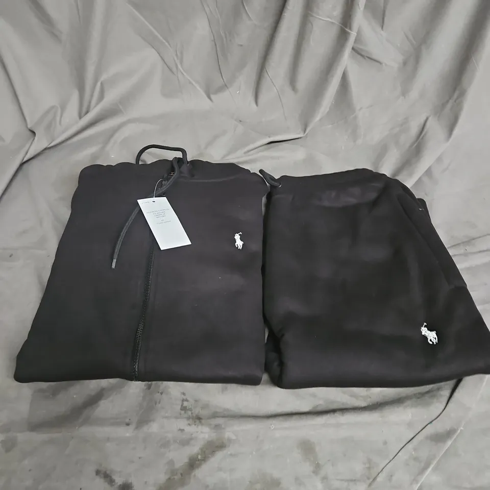 POLO RALPH LAUREN TRACKSUIT IN BLACK SIZE M