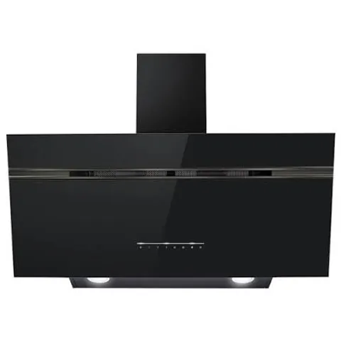 BOXED ELECTRIQ 90CM SUPER SILENT ANGLED COOKER HOOD - BLACK COMPARE SKU: EIQAN90BSSHEV2 QUICKFIND CODE: 1924120