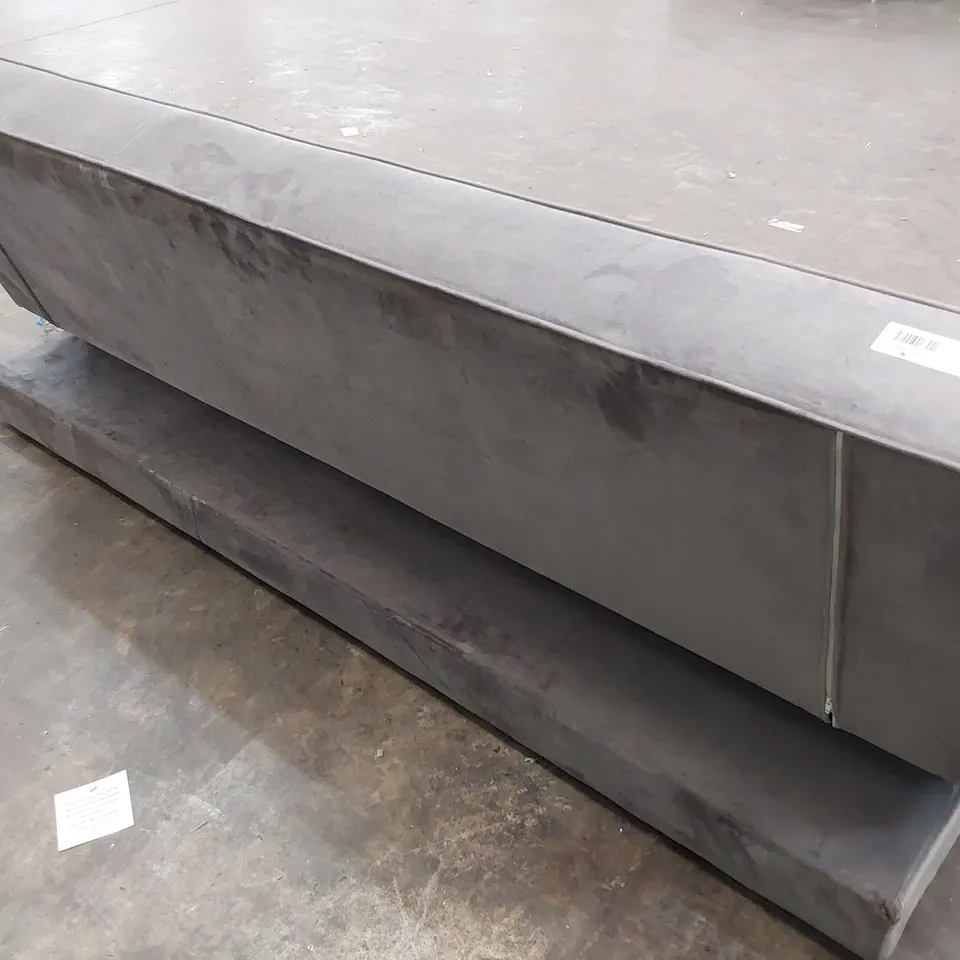 DESIGNER CLICK CLACK SOFA BED GREY FABRIC