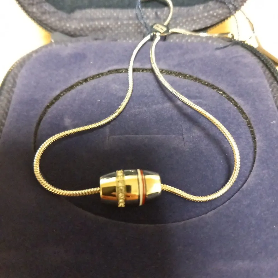 BOXED TOMMY HILFIGER MESH CHARM LADIES BRACELET