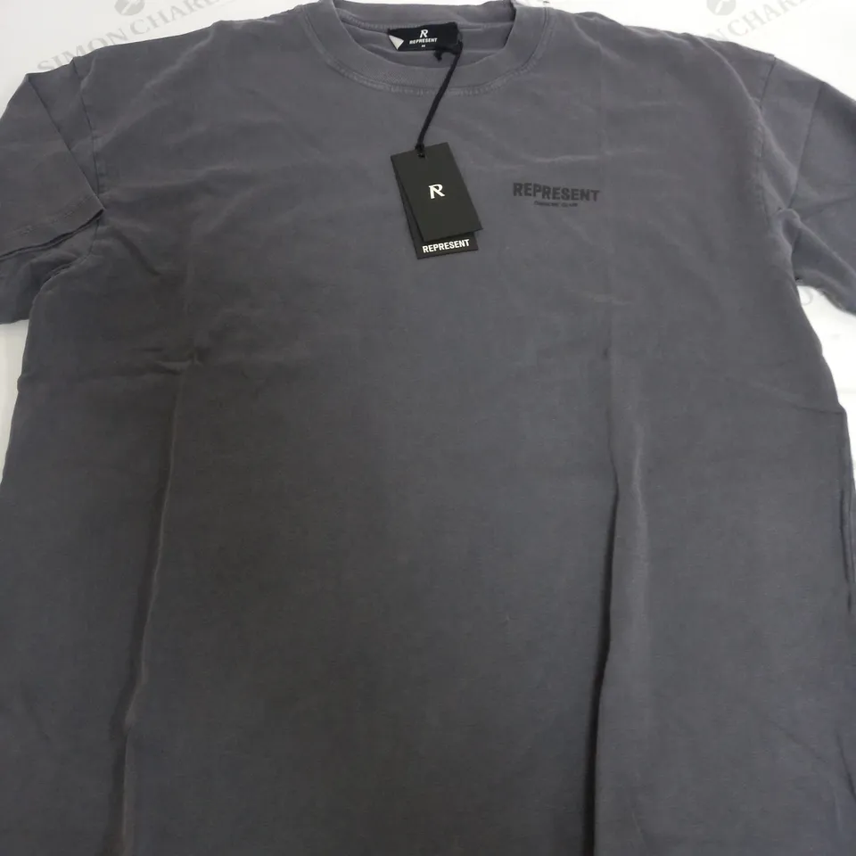 REPRESENT DARK GREY T-SHIRT - MEDIUM