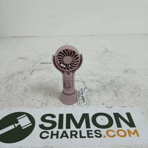 SIMPLI RECHARGEABLE HAND HELD FAN WITH MIST - MAUVE