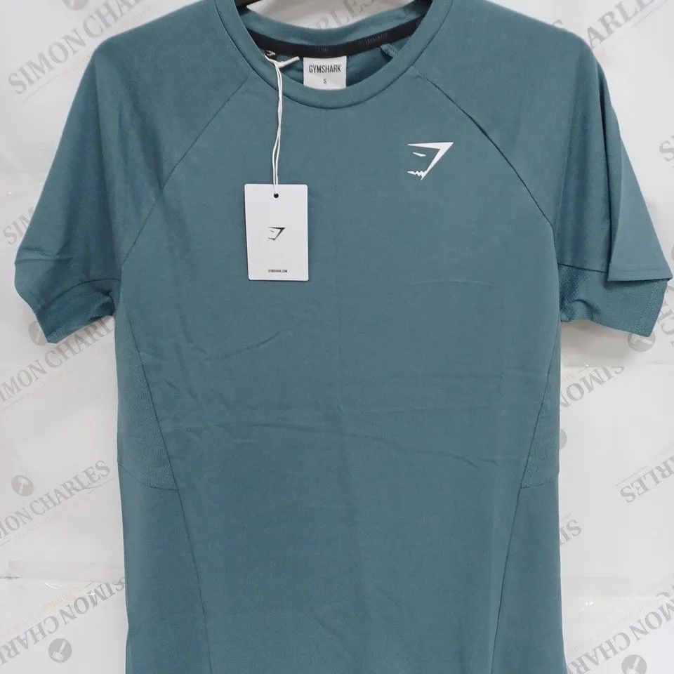 GYMSHARK LOGO GREY T-SHIRT- SMALL