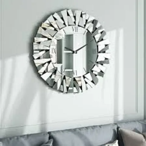 BOXED AZARIAN GLASS WALL CLOCK