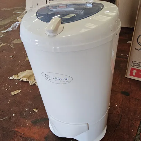 BOXED ENGLISH ELECTRIC SPIN DRYER WHITE Model 28009EEPW