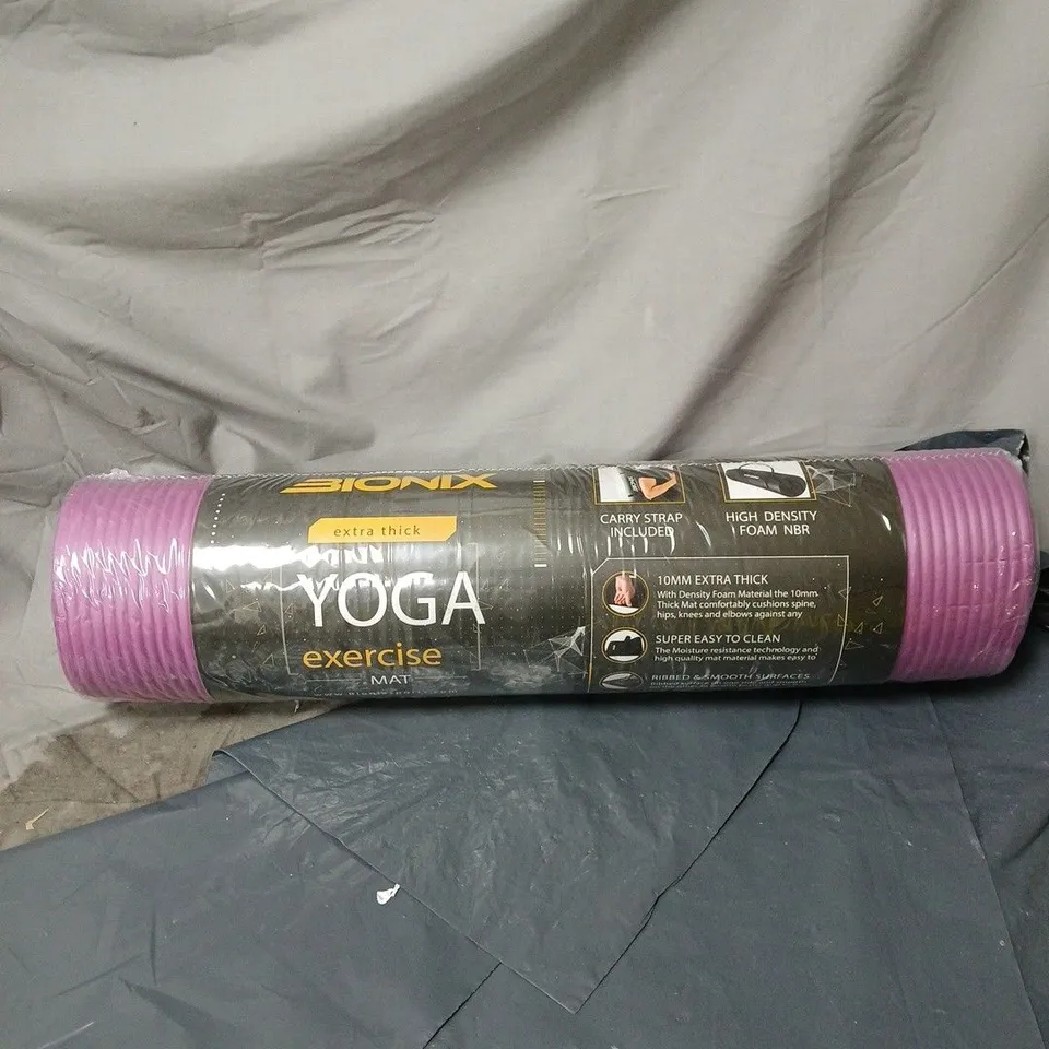 BIONIX EXTRA THICK YOGA EXERCISE MAT PURPLE 