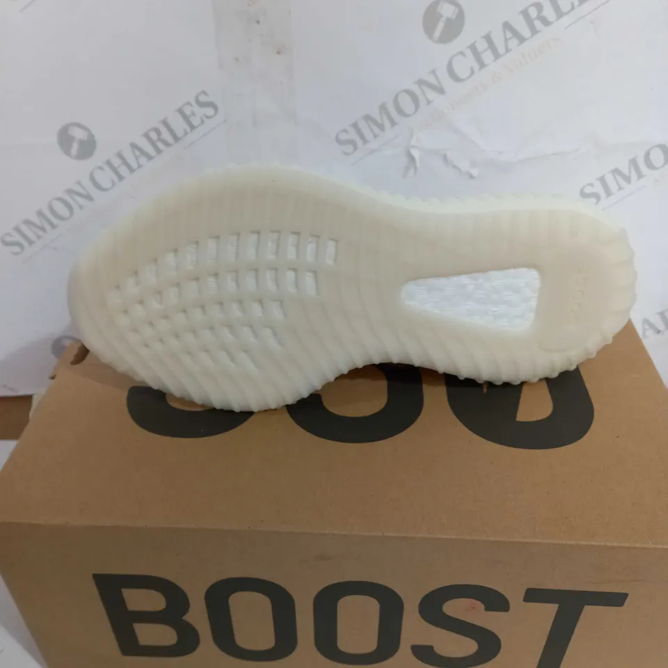 BOXED ADIDAS YEEZY BOOST 350 V2, BONE - SIZE 6.5