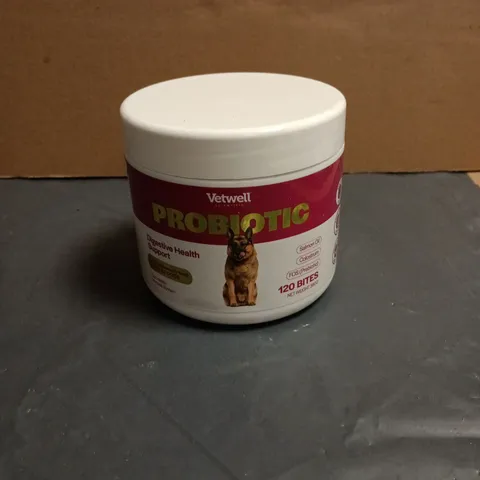 VETWELL PROBIOTIC DIGESTIVE HEALTH SUPPORT 120 BITES ADULT DOGS
