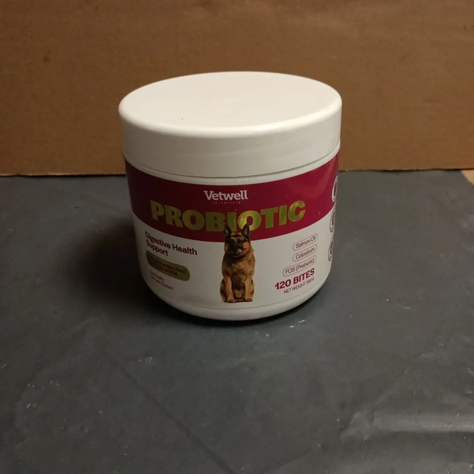 VETWELL PROBIOTIC DIGESTIVE HEALTH SUPPORT 120 BITES ADULT DOGS